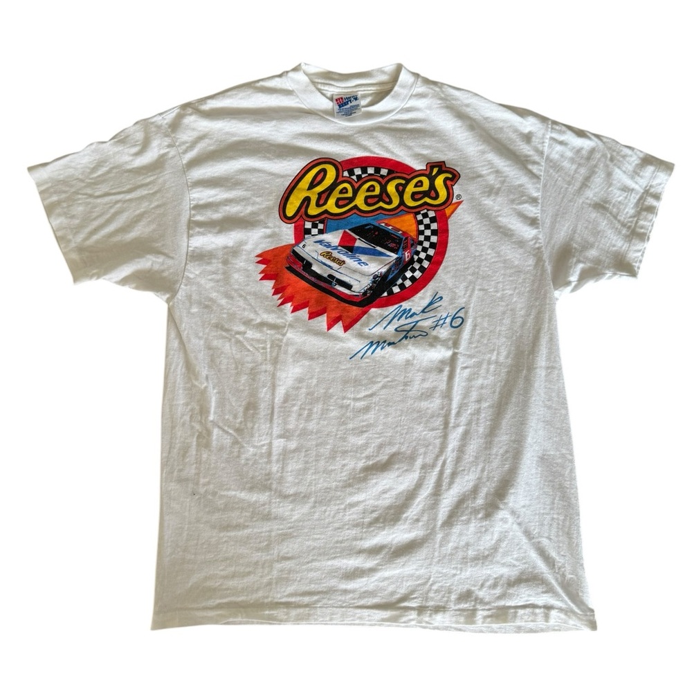 Vintage 90’s Reese’s nascar racing t-shirt XL single stitch